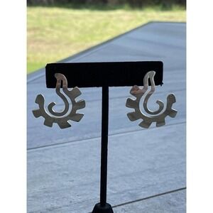 Citlali 925 TD-35 Mexico Earrings Sterling Silver 8.49g Signed Marked Flaw